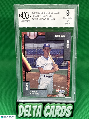 1992 Fleer/ProCards Shawn Green #2011 BCCG 9