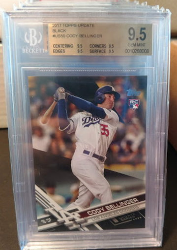 2017 Topps Update Cody Bellinger Black BGS 9.5 Quad #US50