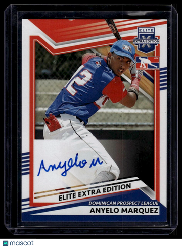 2022 Panini Elite Extra Edition Anyelo Marquez #218 Signatures AU