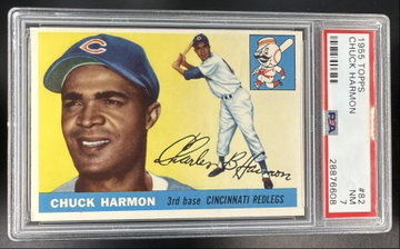 1955 Topps Chuck Harmon #82 PSA 7