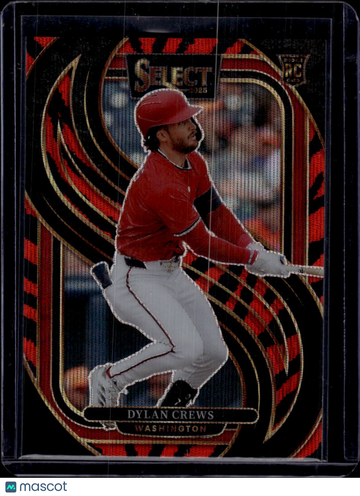 2025 Panini Select Prizm Dylan Crews #137 Tiger Stripe RC