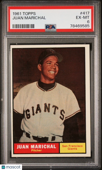 1961 Topps Juan Marichal #417 PSA 6
