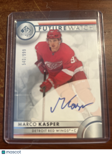 2023-24 SP Authentic Marco Kasper #105 Rookie Upper Deck