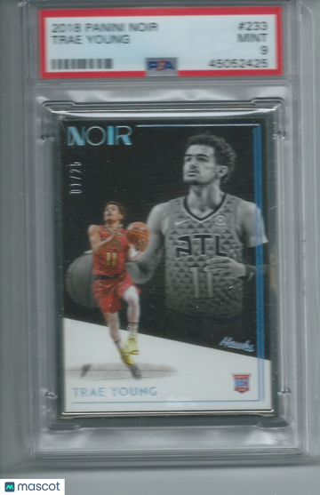 2018 Panini Noir Trae Young #233 PSA 9