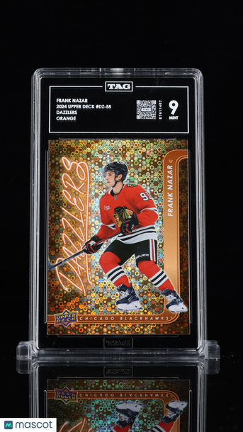 2024 Upper Deck Dazzlers Frank Nazar #DZ-55 Orange Rookie TAG 9