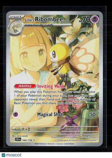 Pokemon 2025 Journey Together Lillie's Ribombee #164/159