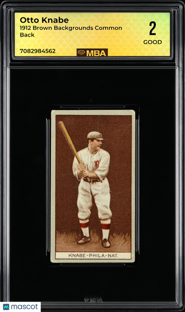 1912 Brown Backgrounds Common back Otto Knabe MBA 2