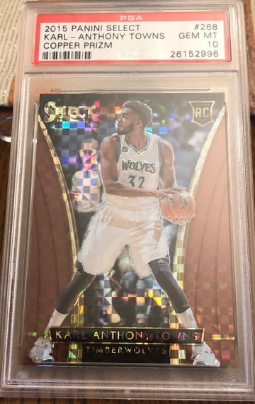 2015-16 Select Courtside Copper Karl-Anthony Towns PSA 10