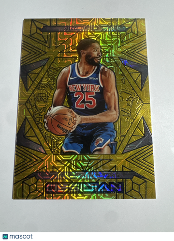 2025 2024-25 Panini Obsidian Mikal Bridges #122 Gold Electric Etch /10