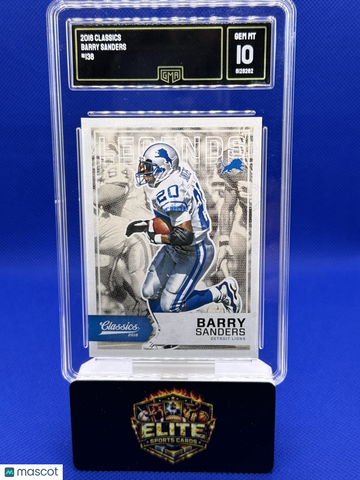 2016 Panini Classics Barry Sanders #138 GMA 10