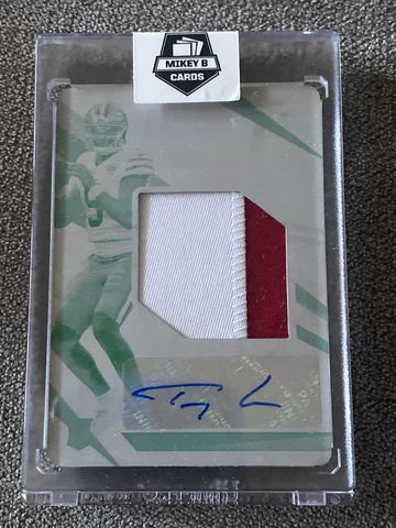 2021 Panini Limited Trey Lance Rookie 2-color patch Printing Plate Auto #1/1
