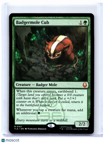 Avatar: The Last Airbender Badgermole Cub Nonfoil Mythic #0167