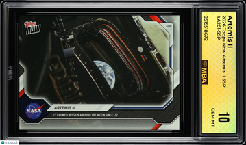 2026 Topps Now Artemis II Artemis II #A201-SSP SSP MBA 10