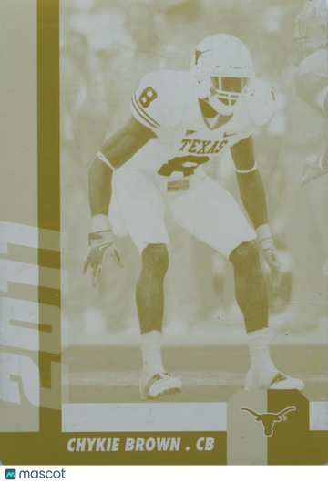 2011 Upper Deck Chykie Brown Rookie Printing Plate
