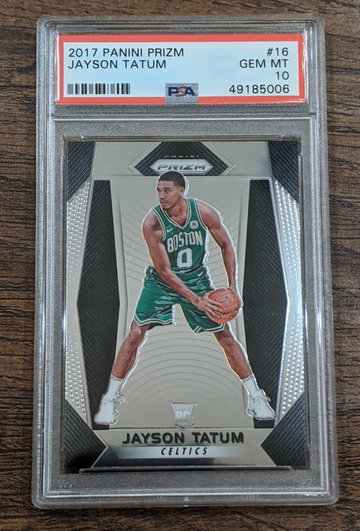 Jayson Tatum 2017 Prizm #16 PSA 10