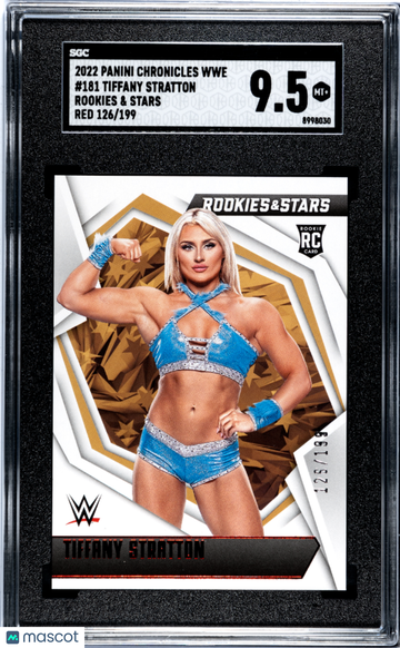 2022 Panini Chronicles Wwe Tiffany Stratton #181 Rookies & Stars Red SGC 9.5