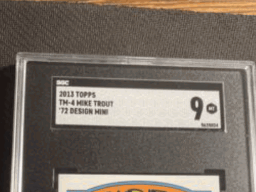 Graded Mike Trout 2013 Topps Mini Trading Card