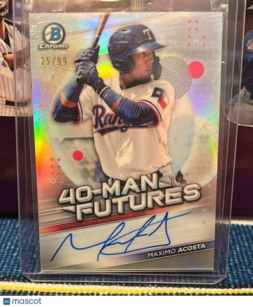 2021 Bowman Chrome - 40-Man Futures Autographs Maximo Acosta #FMFA-MA