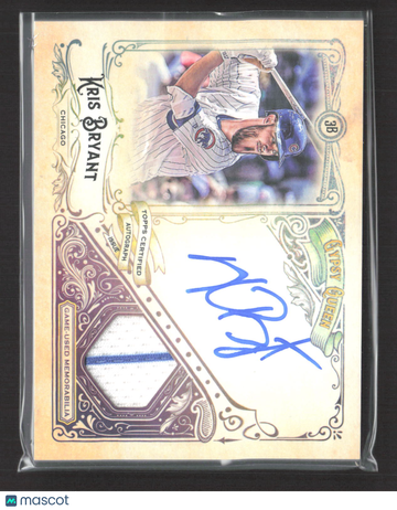2017 Topps Gypsy Queen Kris Bryant #AG-KB 37/50 Game-Used Memorabilia Auto