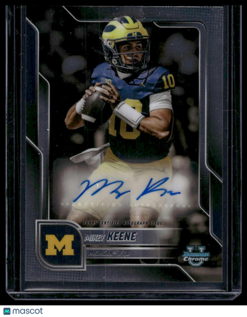 2025 Bowman University Chrome Football Mikey Keene #BCA-MKE Bowman
