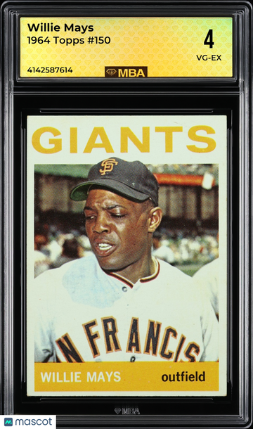 1964 Topps Willie Mays #150 MBA 4