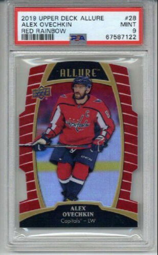 2019 UPPER DECK ALLURE RED RAINBOW #28 ALEX OVECHKIN CAPITALS PSA 9 LOW POP
