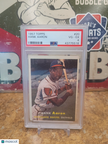 1957 Topps Hank Aaron #20 PSA 4