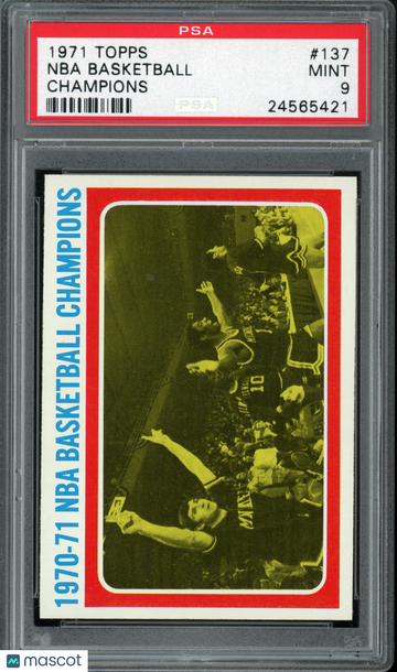 1971 Topps 1971 NBA Champions #137 (Oscar Robertson) PSA 9