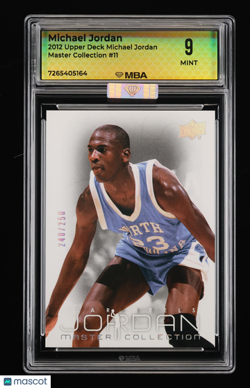 2012 Upper Deck Michael Jordan Master Collection Michael Jordan #11 MBA 9