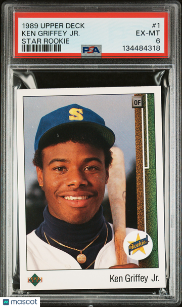 1989 Upper Deck Ken Griffey JR. #1 Star Rookie PSA 6