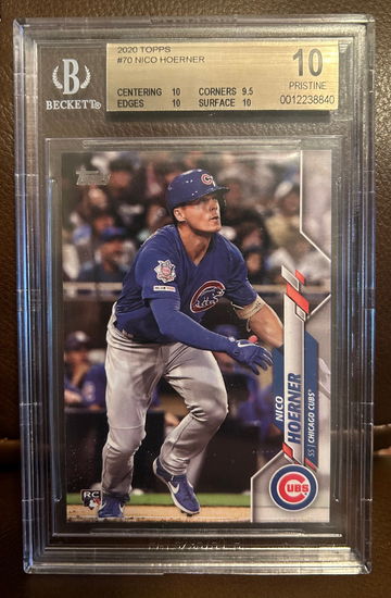 Nico Hoerner 2020 Topps RC BGS 10 PRISTINE