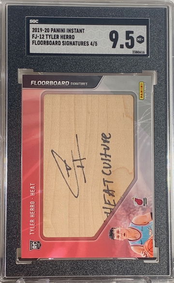 2019-20 Tyler Herro AUTO 4/5 Panini "HEAT CULTURE SGC 9.5 MINT+ #2380616