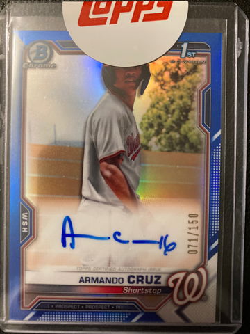 2021 Bowman Chrome Armando Cruz