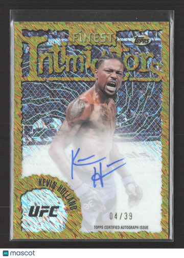 2024 Topps Finest Intimidators Kevin Holland #IA-KHD Gold Refractor /39