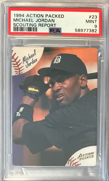 Michael Jordan 1994 Action Packed Scouting Report #23 - PSA 9 MINT