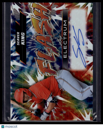 2026 Leaf Electrum - Flash Silver with Tie-Dye Skin Seaver King #F-SK1 AU SN