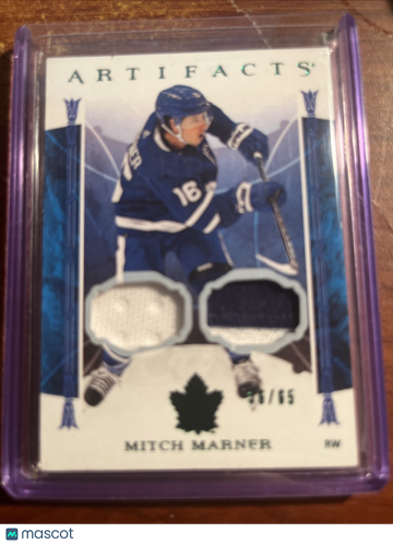 2022-23 Upper Deck Artifacts Mitch Marner #33 Patch Leaf