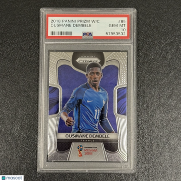 2018 Panini Prizm World Cup Ousmane Dembele #85 PSA 10