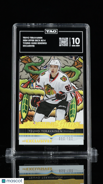 2024 Upper Deck Young Guns Renewed Teuvo Teräväinen #214 Exclusives /100 TAG 10