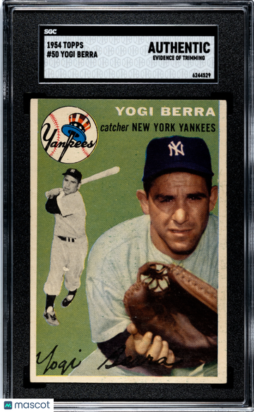 1954 Topps Yogi Berra #50 SGC A