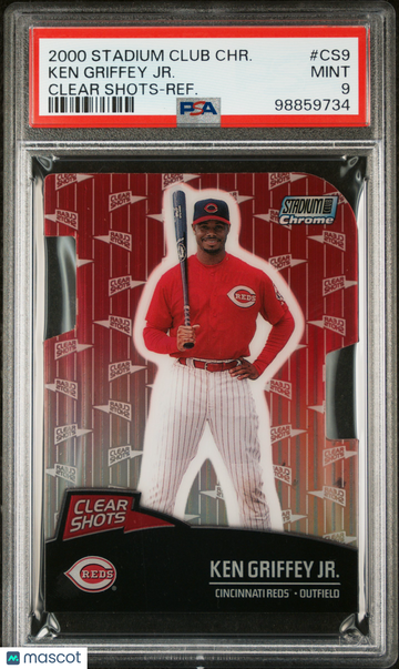 2000 Stadium Club Chrome Clear Shots Ken Griffey JR. #CS9 Refractor PSA 9