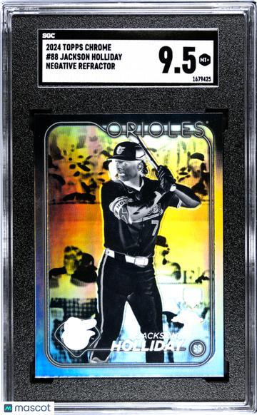 2024 Topps Chrome Jackson Holliday #88 Negative Refractor SGC 9.5