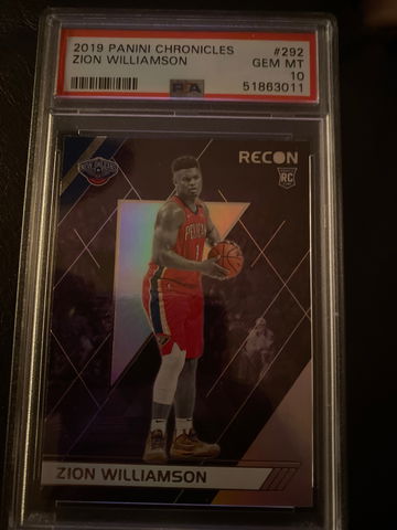 2019 Panini  Zion Williamson #292 PSA 10