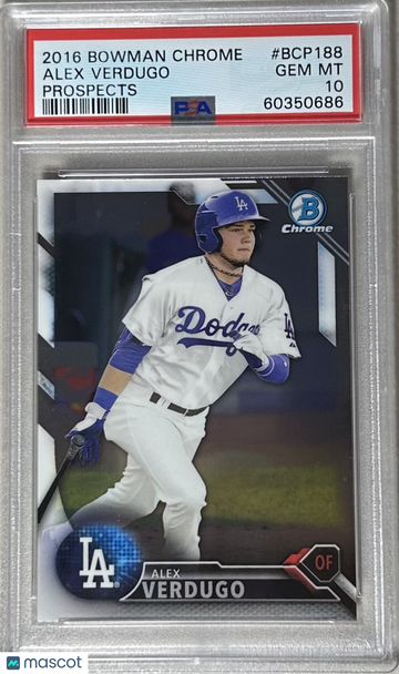 2016 Bowman Chrome Prospects Alex Verdugo #BCP188 PSA 10