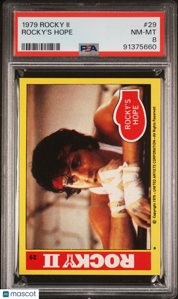 1979 Rocky II Rocky's Hope #29 PSA 8
