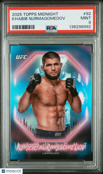 2025 Topps Midnight UFC Khabib Nurmagomedov #92 PSA 9
