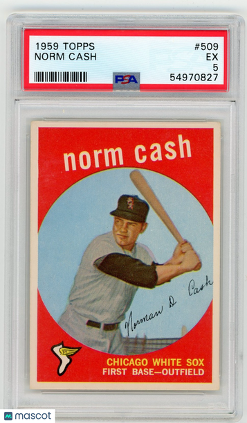 1959 Topps Norm Cash #509 PSA 5
