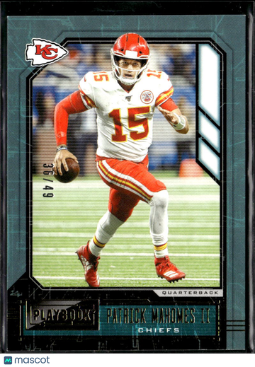 Patrick Mahomes II 2020 Panini Playbook /49 Kansas City Chiefs