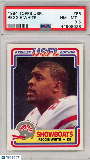 1984 Topps Usfl Reggie White #58 PSA 8.5