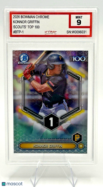 2026 Bowman Chrome Konnor Griffin #BTP-1 Chrome Insert 9